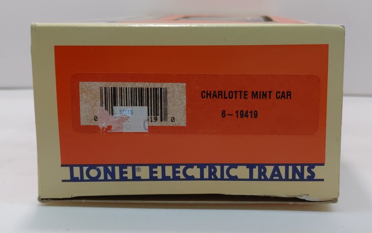 Lionel 6-19419 O Gauge Charlotte Mint Car NIB