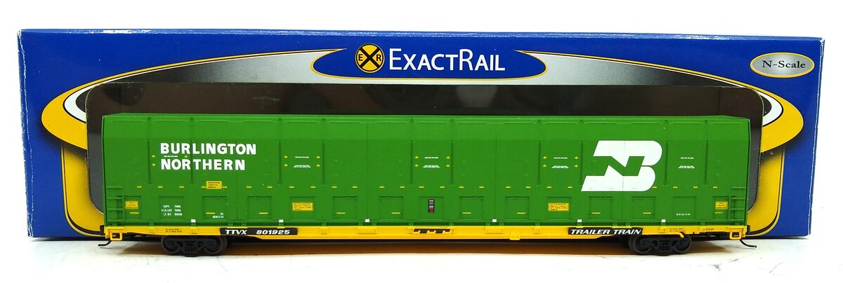 ExactRail EN-50503-3 N Scale BN TTVX Auto Carrier #801925 LN/Box