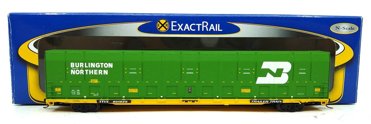 ExactRail EN-50503-3 N Scale BN TTVX Auto Carrier #801925 EX/Box