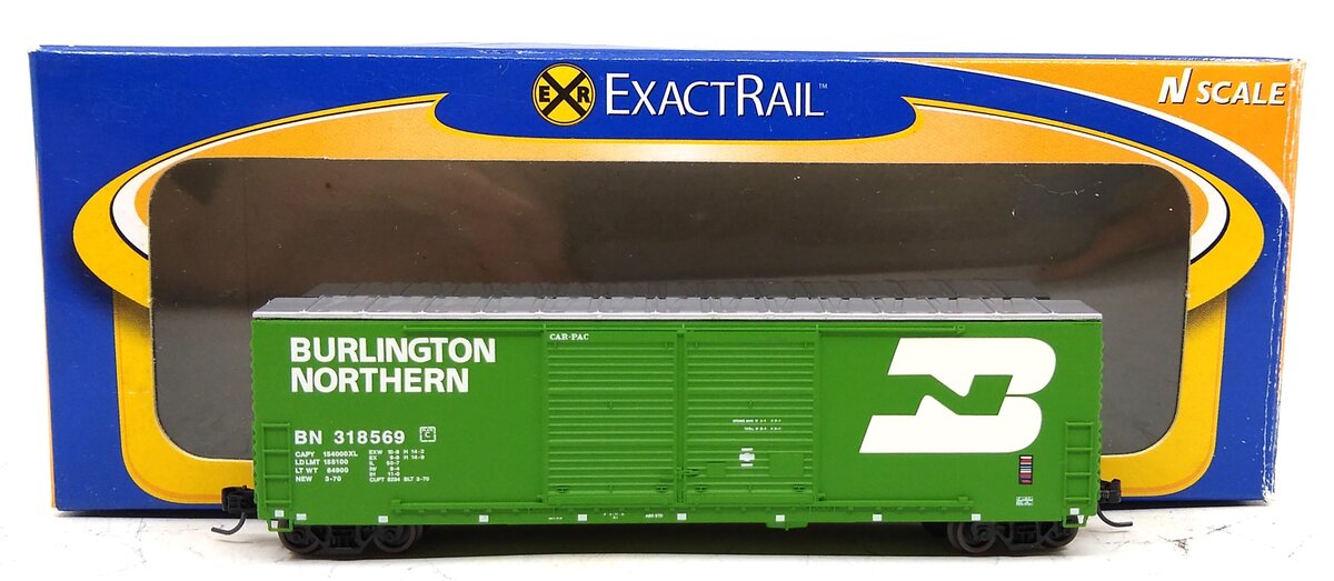 ExactRail EN-50802-3 N BN 5200 Cu Ft Boxcar #318569 EX/Box