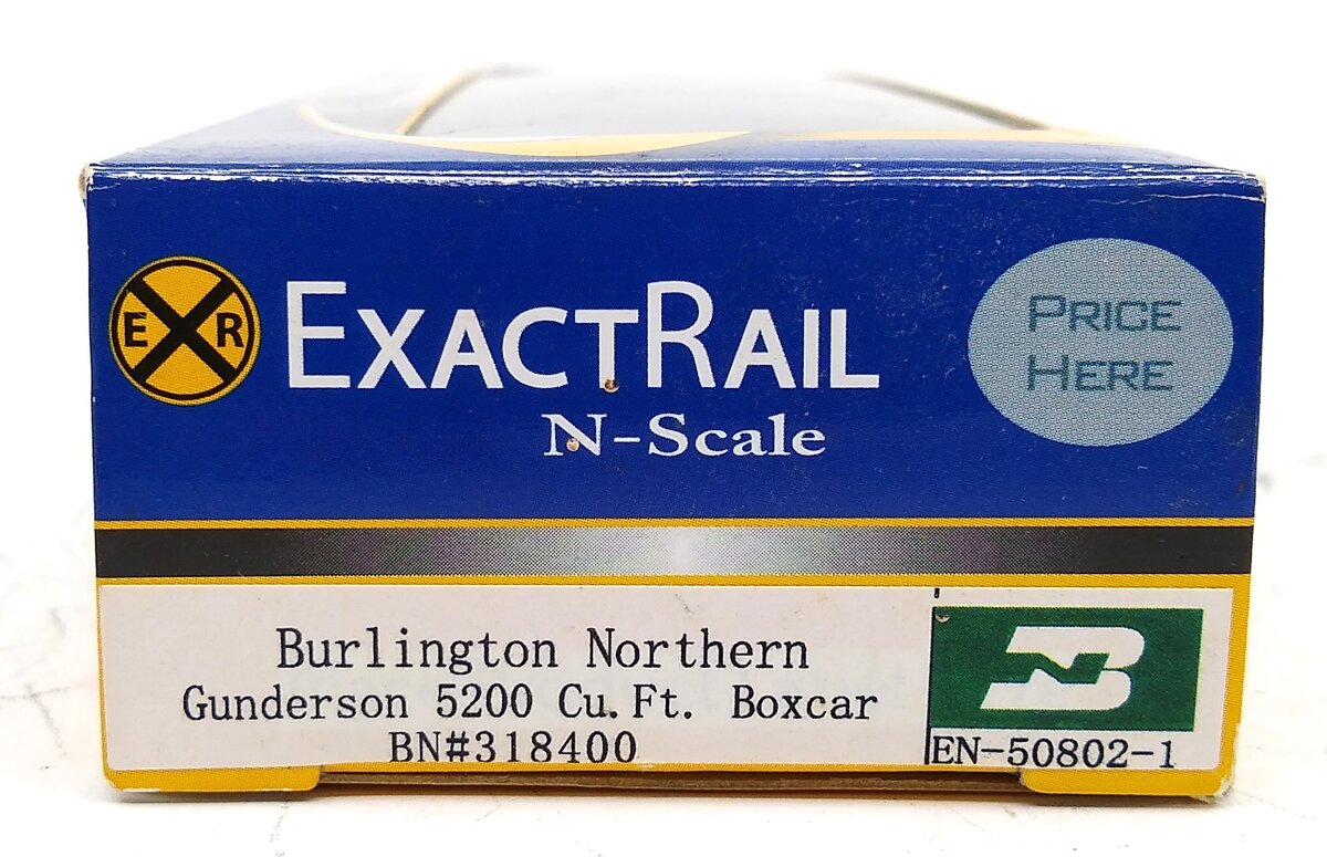 ExactRail EN-50802-1 N BN 5200 Cu Ft Boxcar #318400 LN/Box