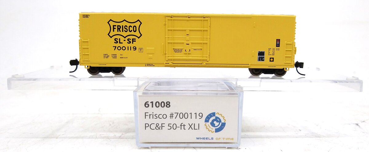 Wheels of Time 61008 N PC&F 50' Box Car #700119 LN/Box