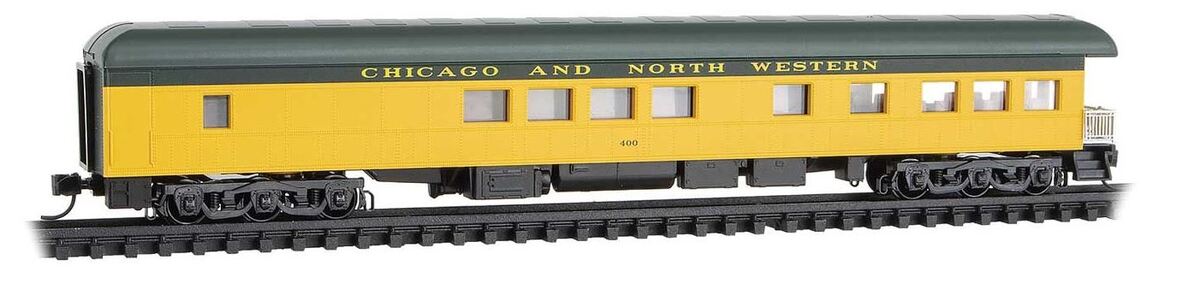 Micro-Trains 14400840 N CNW 83' Observation Pullman HW Passenger Car #400