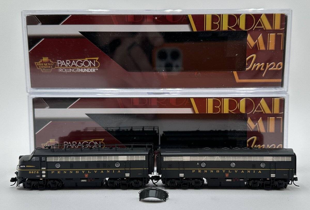Broadway Limited 3805 N Pennsylvania EMD F7 AB Diesel Set #9676A/9676B w DCC
