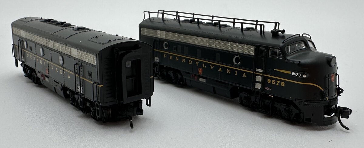 Broadway Limited 3805 N Pennsylvania EMD F7 AB Diesel Set #9676A/9676B w DCC