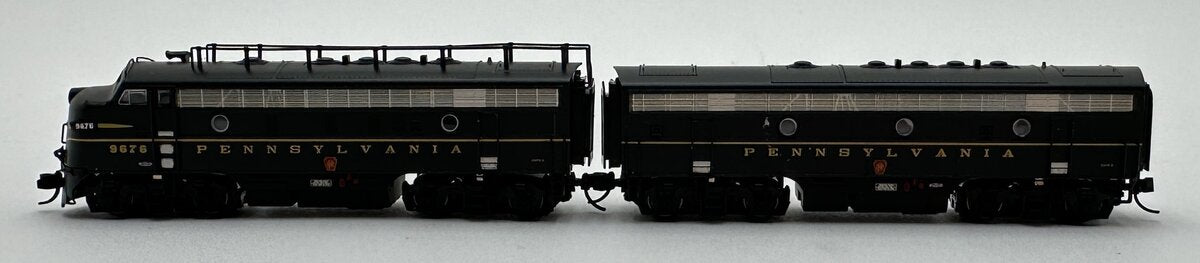 Broadway Limited 3805 N Pennsylvania EMD F7 AB Diesel Set #9676A/9676B w DCC