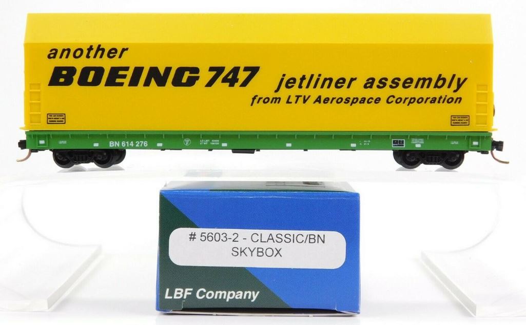 LBF 5603-2 N Scale BN BOEING Skybox Car #614276 LN/Box
