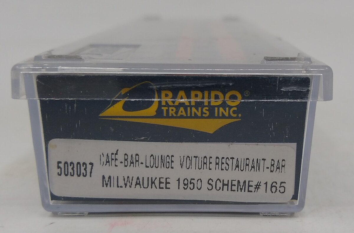 Rapido Trains 503037 N Milwaukee Road Cafe-Bar-Lounge,No Skirting #165