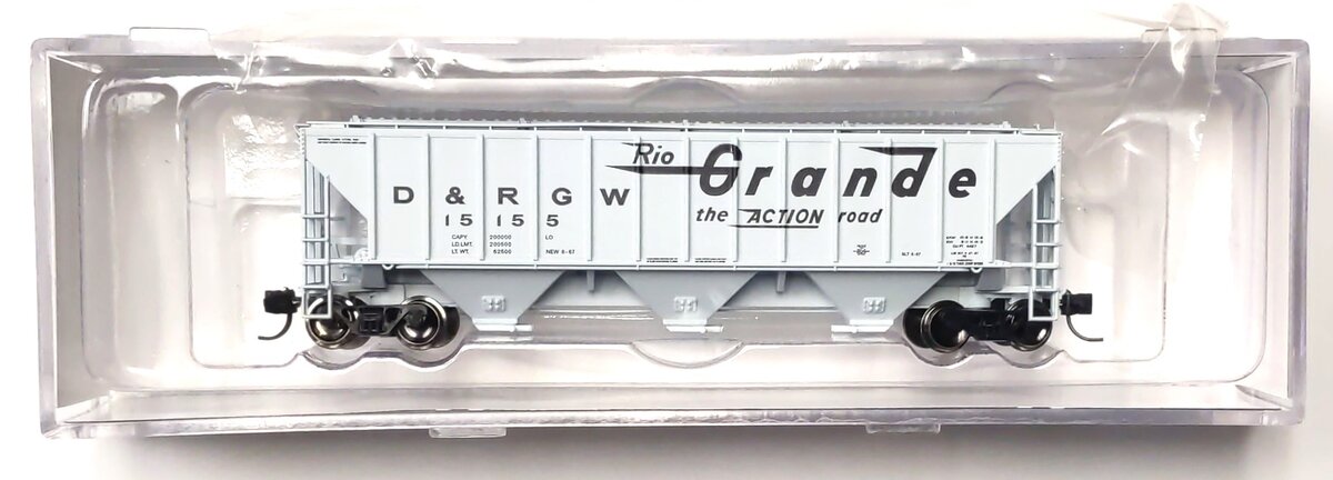 Trainworx Inc 24401-01 N Rio Grande Pullman 4427 High-Side Covred Hopper #15155