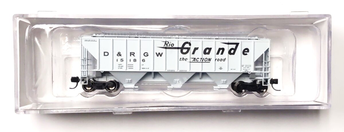 Trainworx Inc 24401-03 N Rio Grande 4427 High-Side Covered Hopper #15186