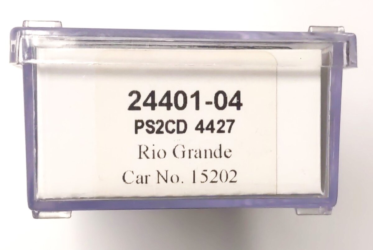 Trainworx Inc 24401-04 N Rio Grande Pullman 4427 High-Side Covered Hopper #15202