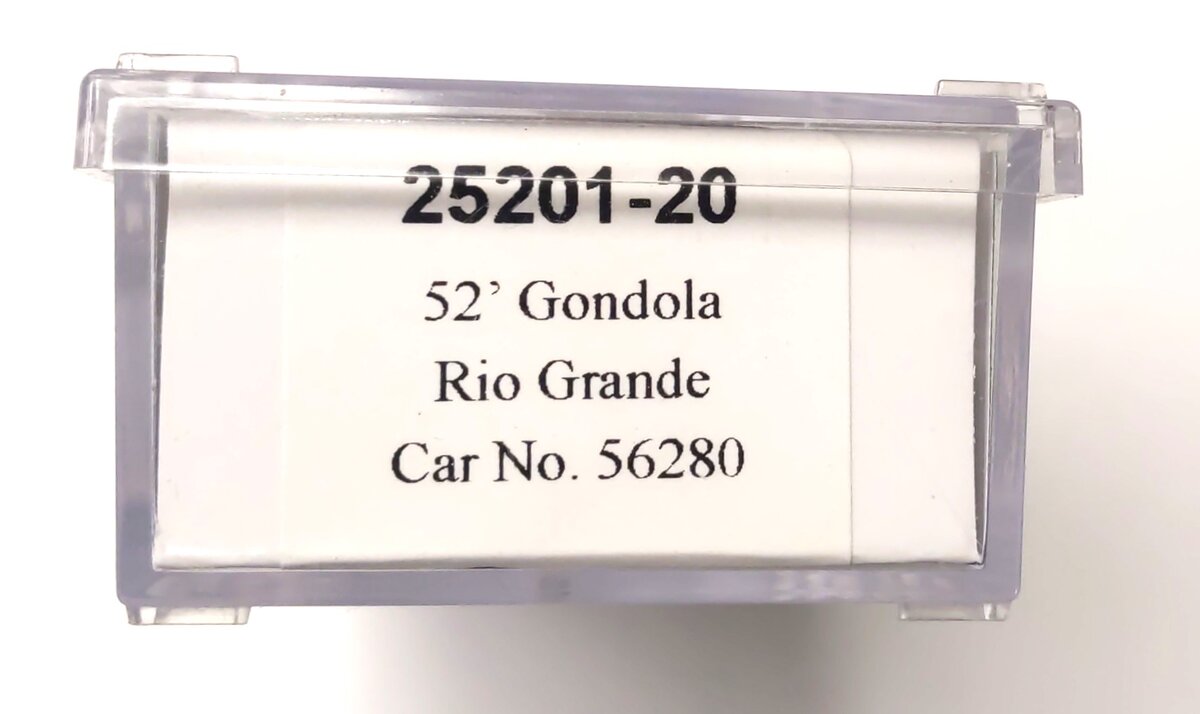 Trainworx Inc 25201-20 N Scale D&GRGW 52' Thrall Gondola #56280