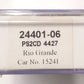 Trainworx Inc 24401-06 N Rio Grande Pullman 4427 High-Side Covered Hopper #15241