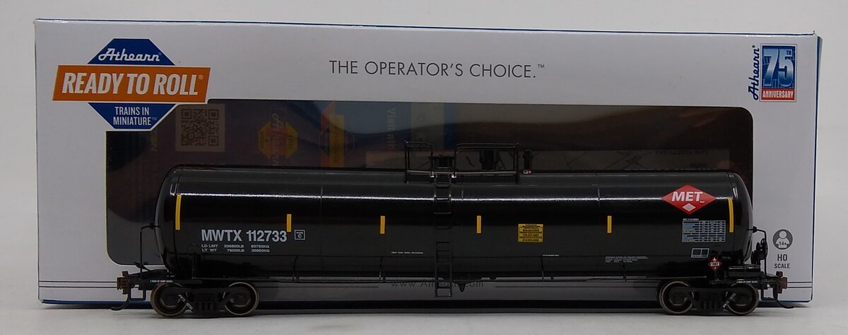 Athearn 29877 HO MWTX 30,000 Gallon Ethanol Tank Car #112733
