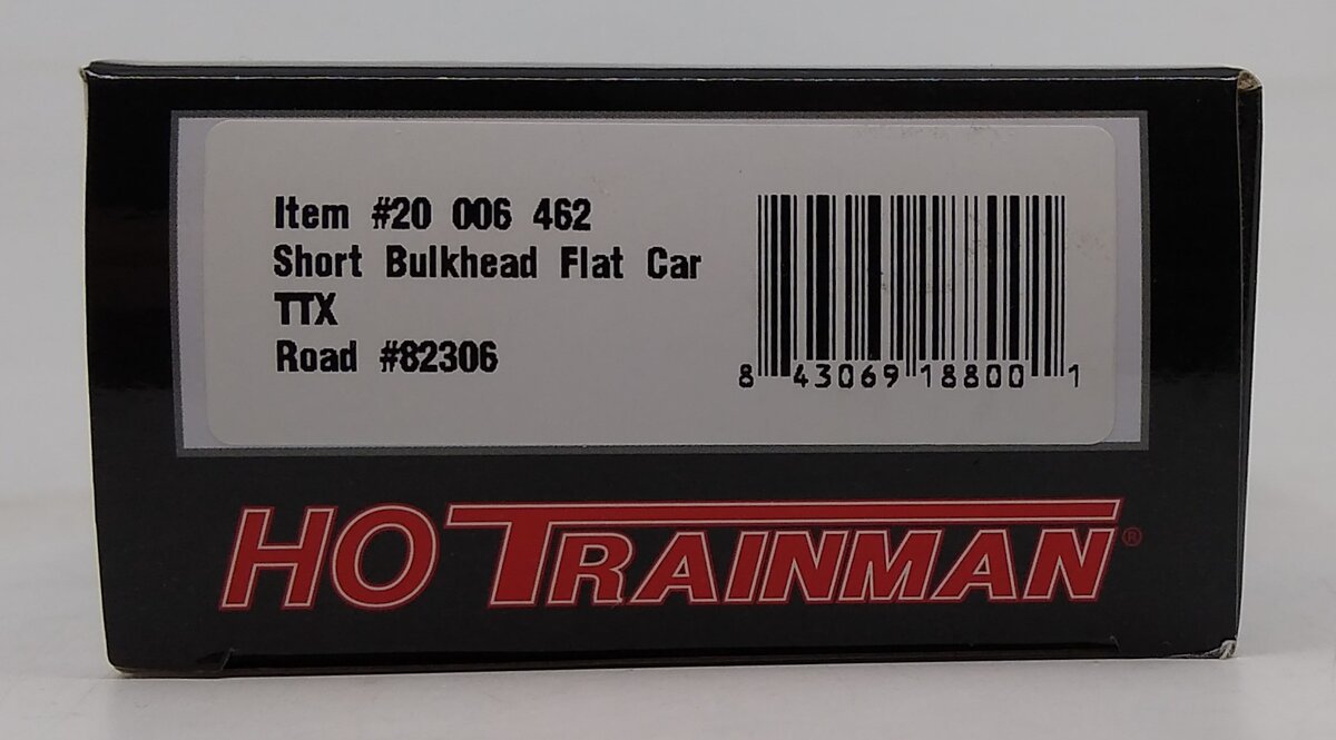 Atlas 20006462 HO TTX Short Bulkhead Flat Car #82306