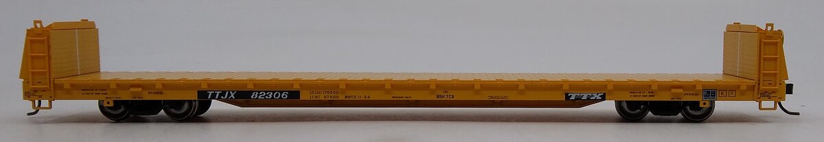 Atlas 20006462 HO TTX Short Bulkhead Flat Car #82306