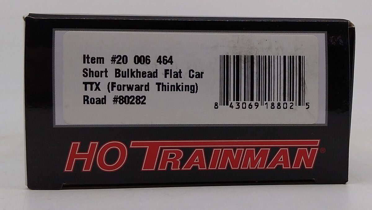 Atlas 20006464 HO TTX (Forward Thinking) Short Bulkhead Flat Car #80282