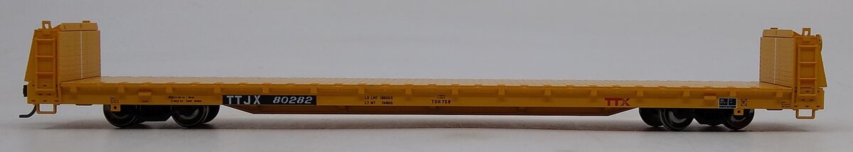 Atlas 20006464 HO TTX (Forward Thinking) Short Bulkhead Flat Car #80282