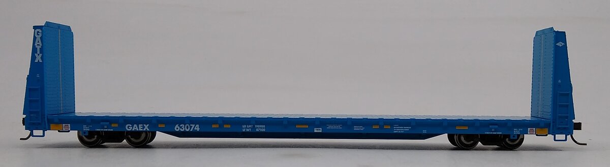 Atlas 20006453 HO General American (GAEX) Bulkhead Flat Car #63074