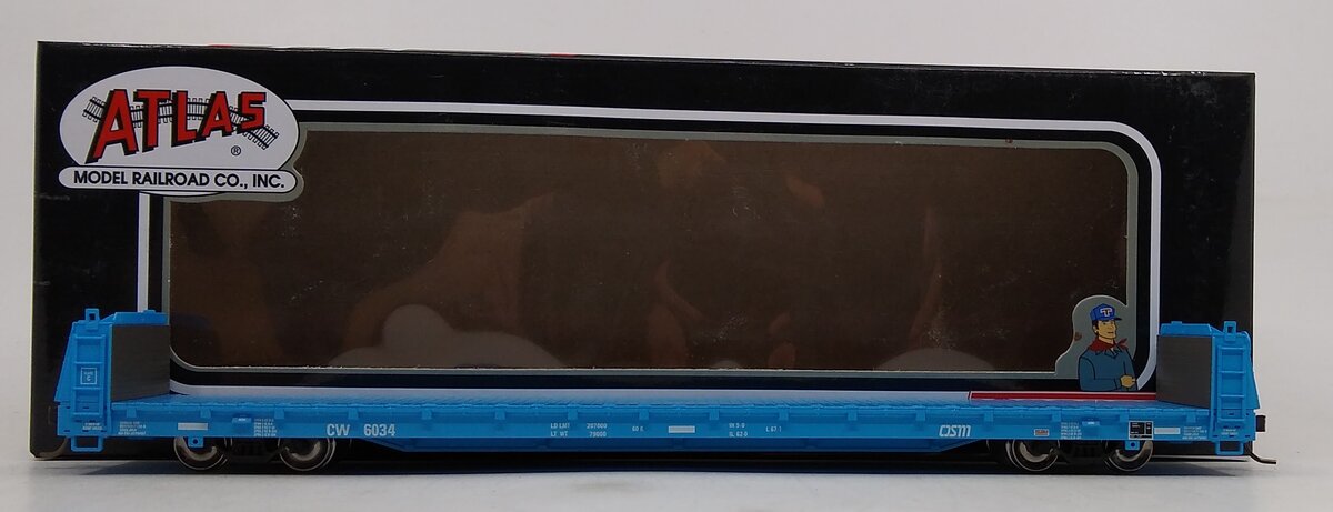Atlas 20006461 HO Colorado and Wyoming Short Bulkhead Flat Car #6034