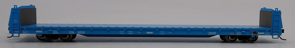 Atlas 20006461 HO Colorado and Wyoming Short Bulkhead Flat Car #6034