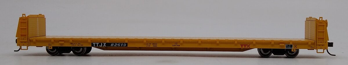 Atlas 20006465 HO TTX (Forward Thinking) Short Bulkhead Flat Car #82619