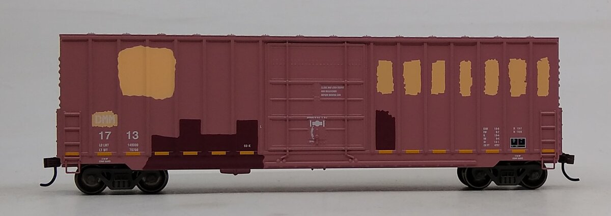 Roundhouse 2134 HO DMM 50' Ext Post High Cube Plug Door Box Car #1713