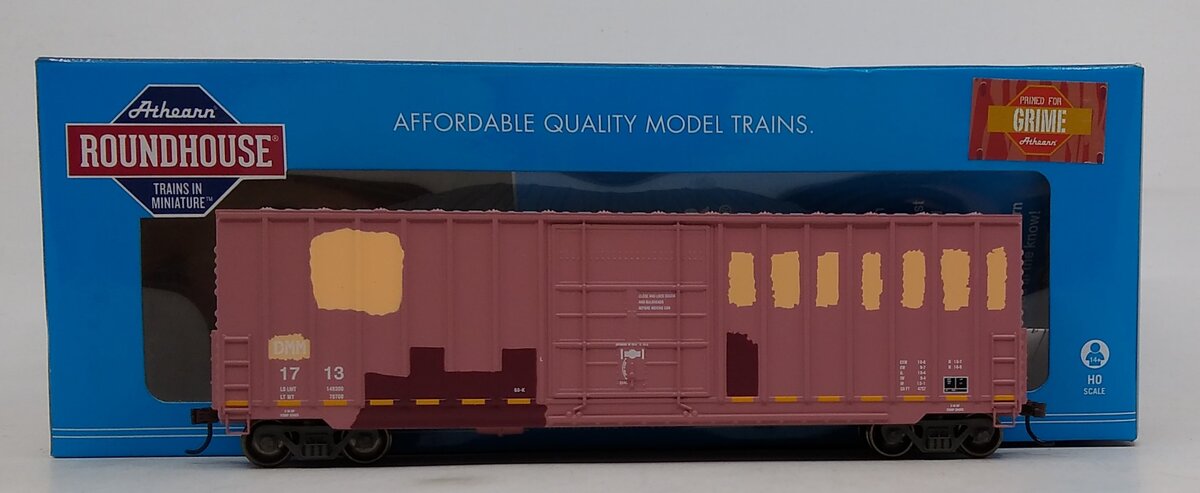 Roundhouse 2134 HO DMM 50' Ext Post High Cube Plug Door Box Car #1713