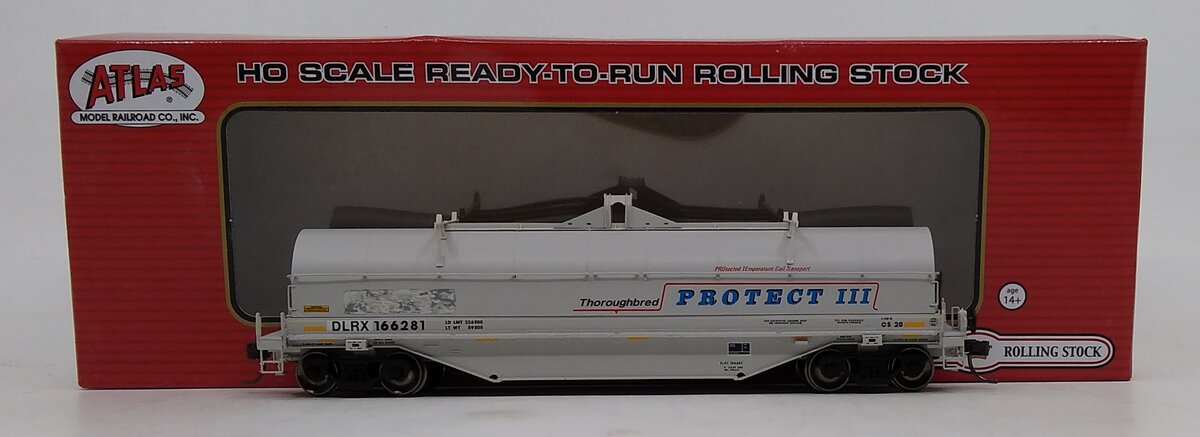 Atlas 20005597 HO Scale GE Railcar (DLRX) 42' Coil Steel Car #166281