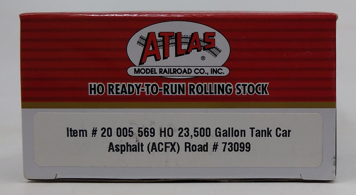 Atlas 20005569 HO ACFX Asphalt 23,500 Gallon Tank Car #73099