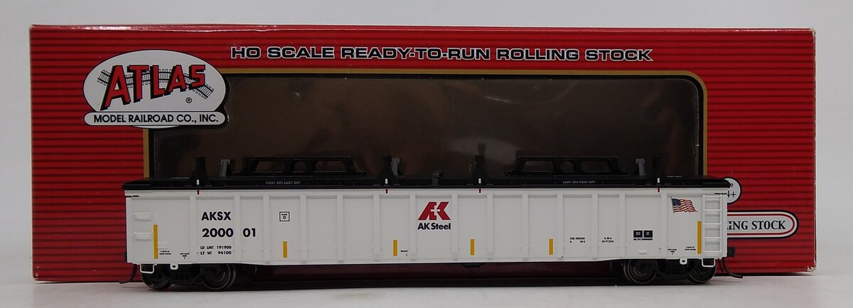 Atlas 20003241 HO Scale AK Steel Thrall 2743 Covered Gondola #200001