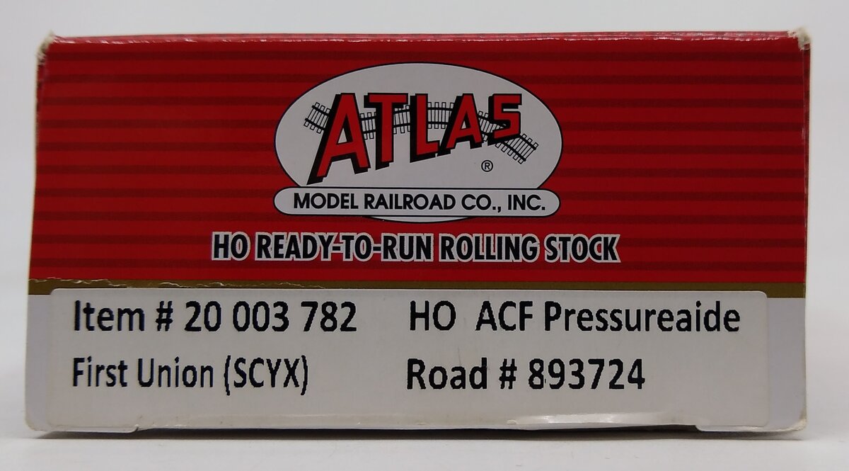 Atlas 20003782 HO First Union SCYX Pressureaide Centerflow Hopper Car #893724