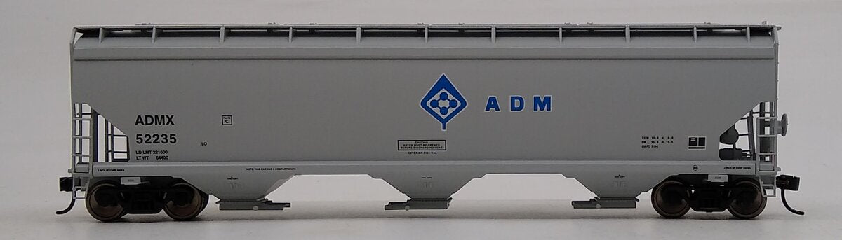 Walthers 910-7601 HO Archer Daniels Midland 60' 5150 3-Bay Covered Hopper #52235