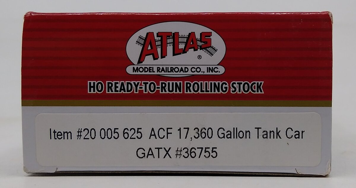 Atlas 20005625 HO GATX ACF 17,360 Gallon Tank Car #36755