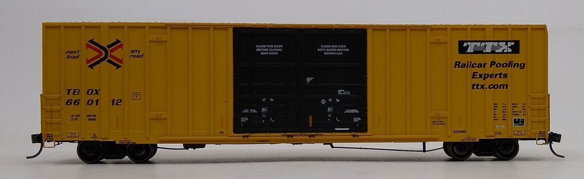 Athearn 75070 HO TTX/TBOX RTR 60' Gunderson DD Hi-Cube Box #660112
