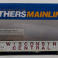 Walthers 910-6259 HO Wisconsin Central 53' Railgon Gondola #54129