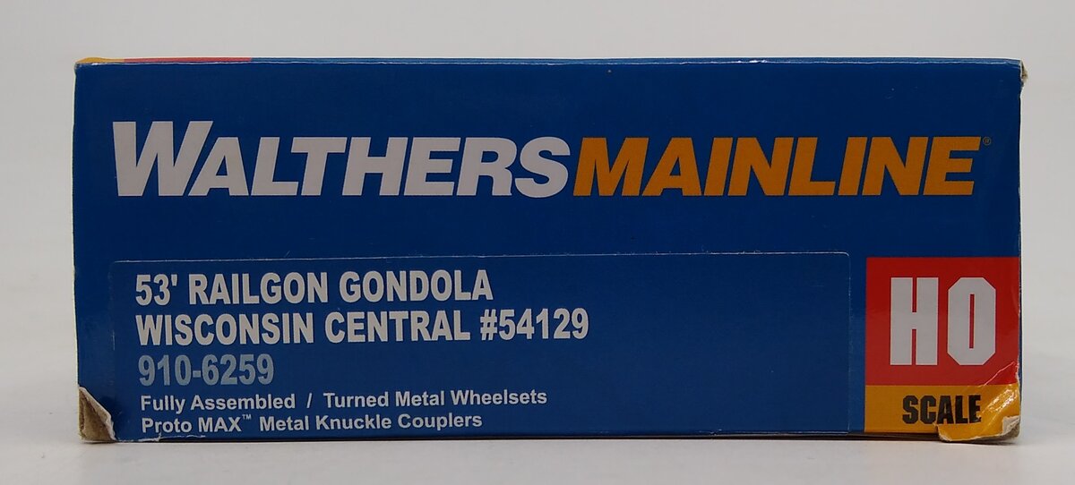 Walthers 910-6259 HO Wisconsin Central 53' Railgon Gondola #54129