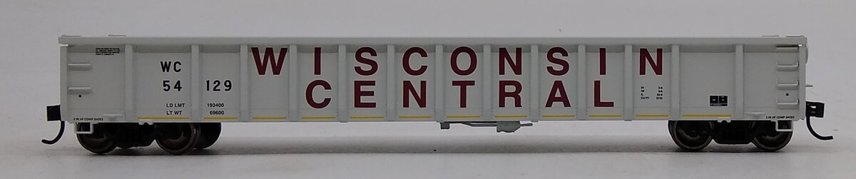 Walthers 910-6259 HO Wisconsin Central 53' Railgon Gondola #54129