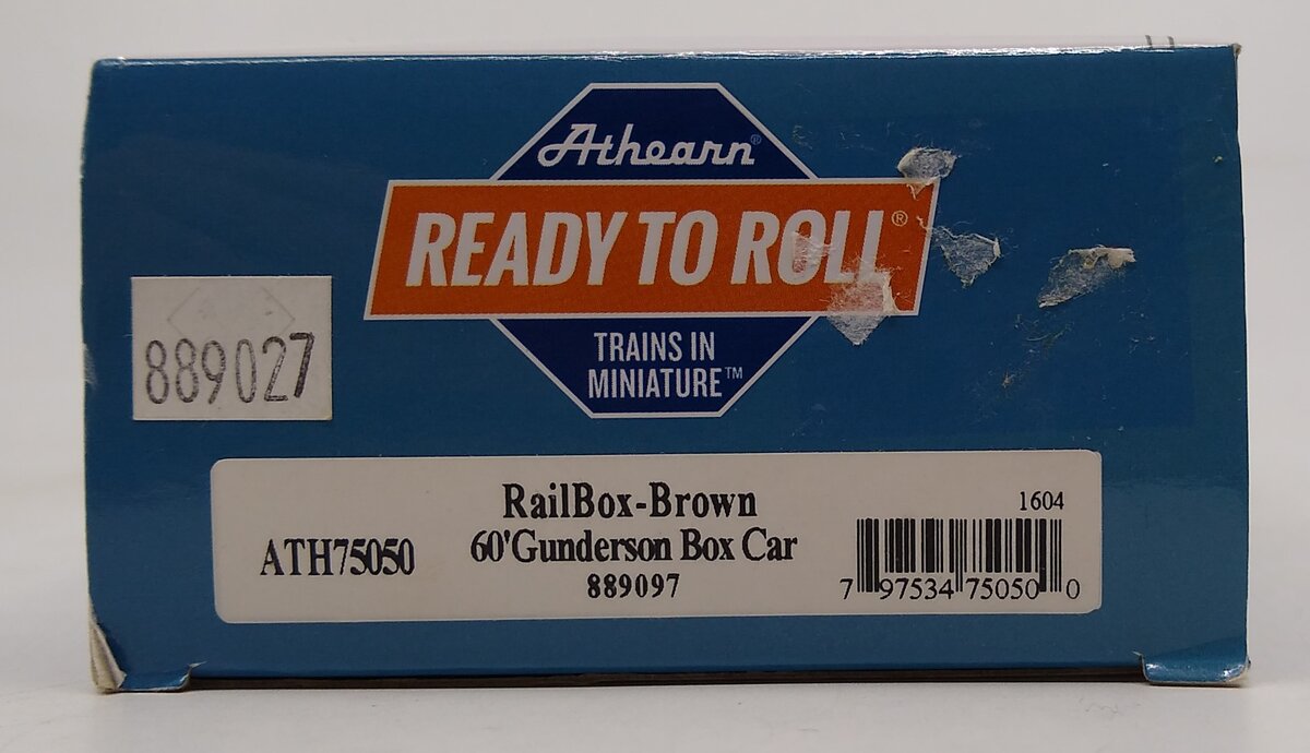 Athearn 75050 HO Railbox RTR 60' Gunderson DD Hi-Cube Box #889097