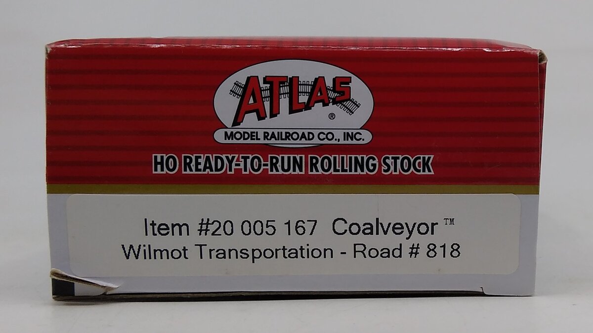 Atlas 20005167 HO Wilmot Transportation Coalveyor C&D Gondola #818