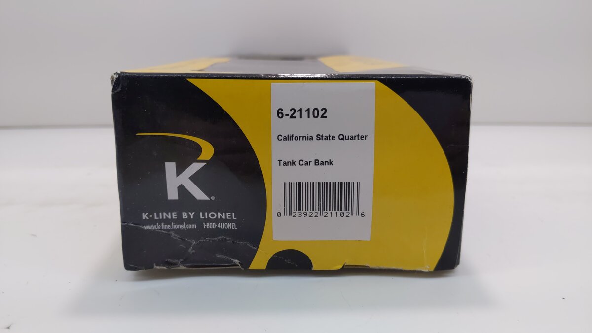 K-Line 6-21102 O Gauge California Republic Single Dome Tank Car #6327451 LN/Box