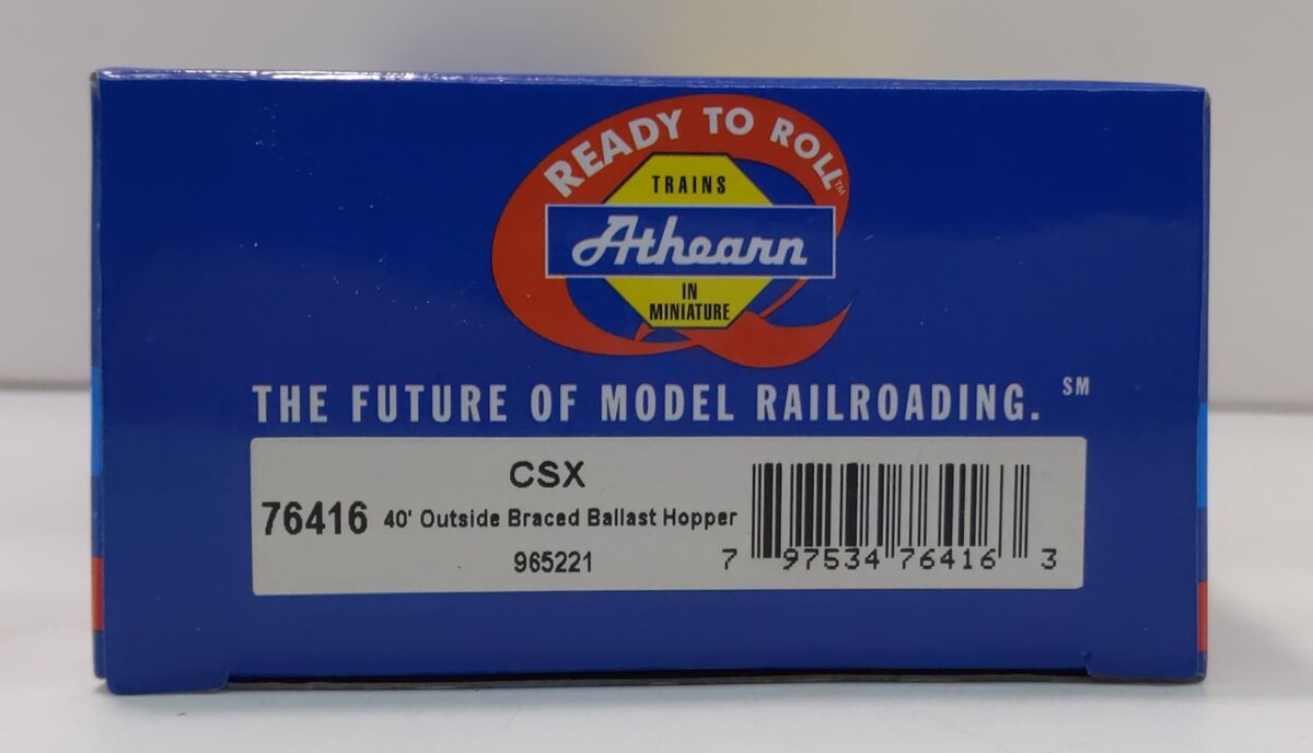 Athearn 76416 HO CSX RTR Outside Braced Ballast Hopper w/Load #965221