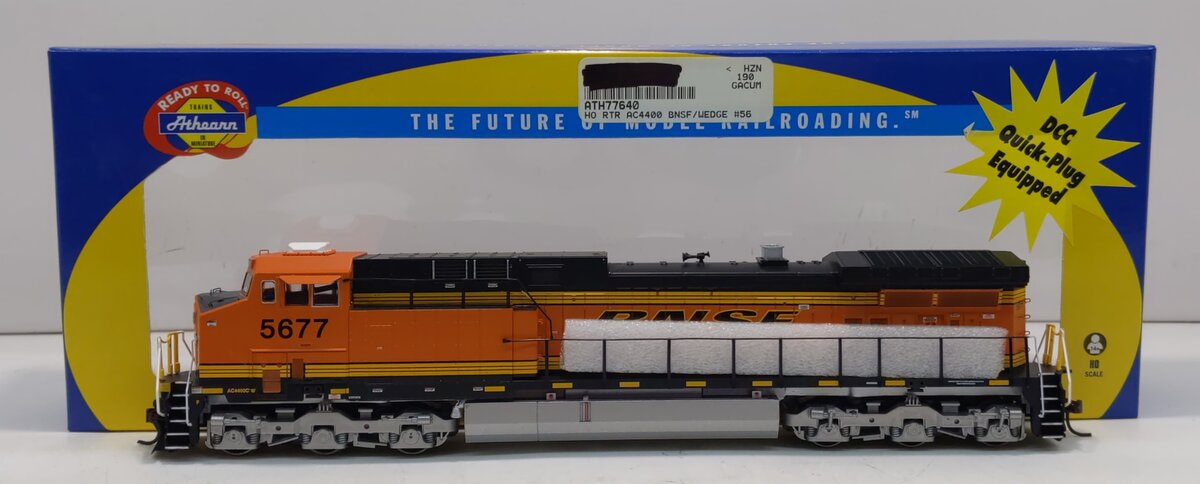 Athearn 77640 HO BNSF/Wedge RTR AC4400 Diesel Locomotive #5677