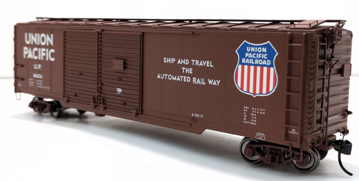 Walthers 101657 HO Scale UP 50' AAR Double Door Boxcar #161434