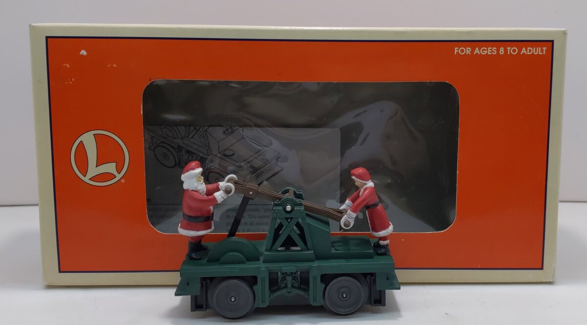 Lionel 6-18459 O Gauge Christmas Handcar LN/Box