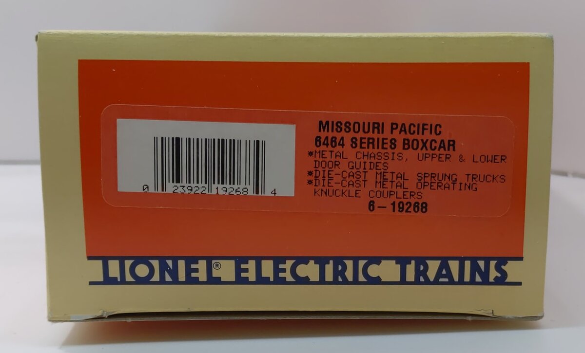 Lionel 6-19268 O Gauge Missouri Pacific 6464 Series Boxcar #6464150 LN/Box