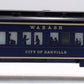 Lionel 6-7231 O Gauge Wabash "City Of Danville" Coach Car LN/Box