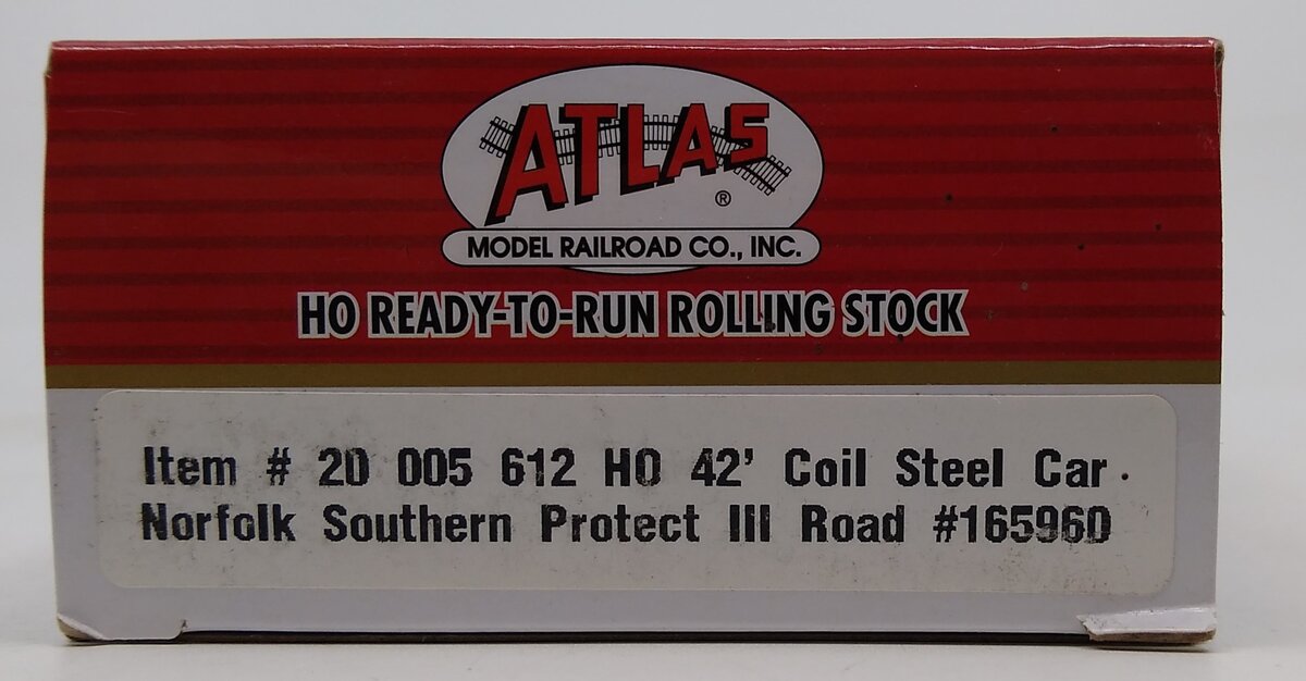 Atlas 20005612 HO Norfolk Southern Protect III 42' Coil Steel Car #165960