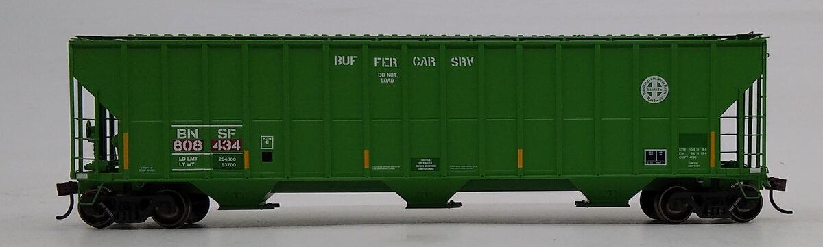 Athearn 81571 HO BNSF/BufferCar FMC 4700 Cover Hopper #808434