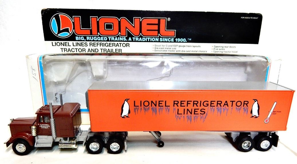 Lionel 6-12891 O Gauge Lionel Lines Refrigerator Tractor And Trailer LN/Box